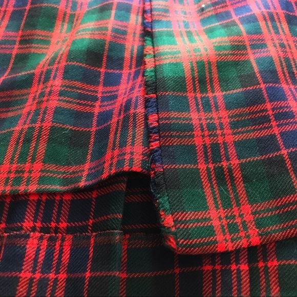 Plaid A-Line Skirt in Red and Black - Picture 8 of 10